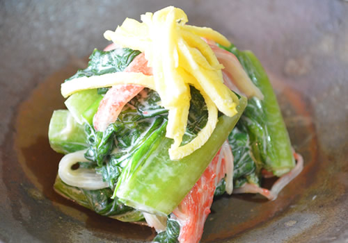 ロメインレタスのからし和え